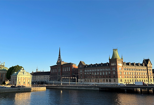 A blend of imperial and modern architecture characterises Stockholm’s city landscape.